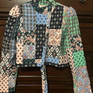 TCEC Multicolor Patchwork Blazer